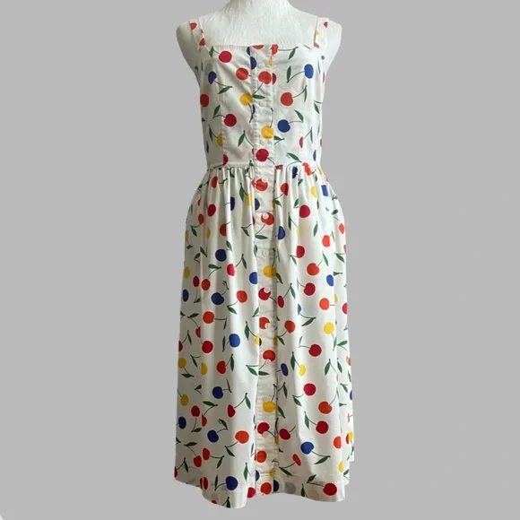 HVN Laura Bow Embellished
Printed Poplin Dress | Size: 8 - Picture 8 of 13